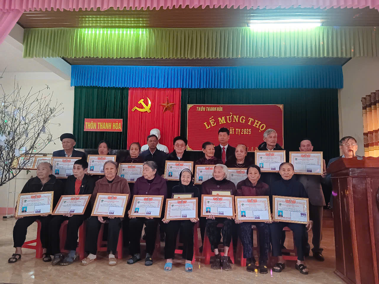 XÃ KỲ THƯ TỔ CHỨC MỪNG THỌ NĂM 2025